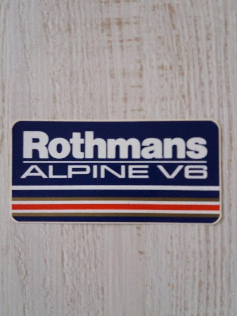 sticker Rothmans ALPINE V6, Verzamelen, Stickers, Ophalen of Verzenden, Zo goed als nieuw, Merk