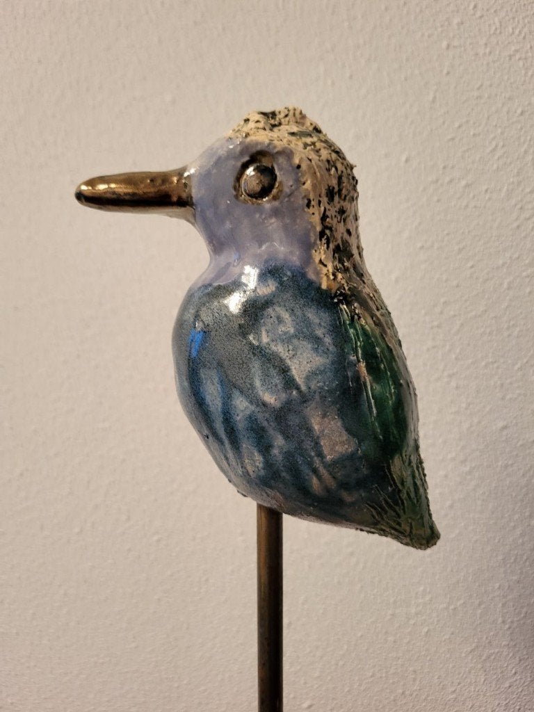 VOGEL, beeld, geglazuurd, keramiek, Verzamelen, Ophalen, Nieuw, Dier