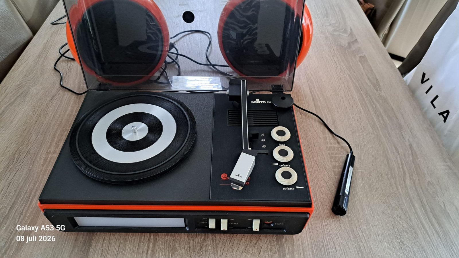 Platenspeler met boxen, Ophalen, Zo goed als nieuw, Overige merken