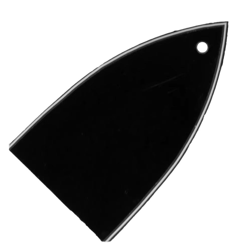 Truss rod cover triangle 1-gaats zwart/wit/zwart, Moku Custom Guitars, Nieuw, 4613CB, Ophalen of Verzenden