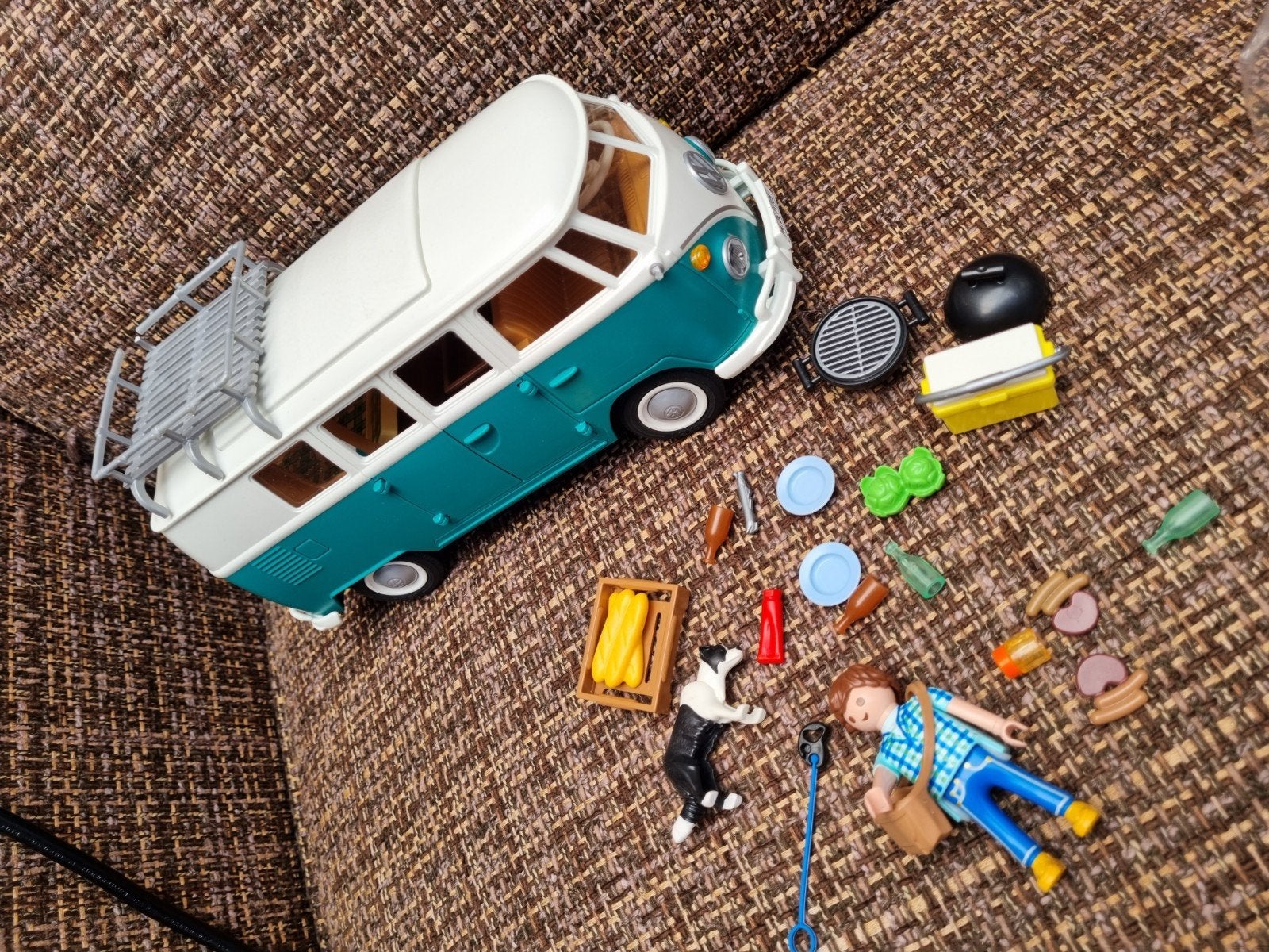Playmobil volkswagen bus camper 71725, Ophalen of Verzenden, Gebruikt
