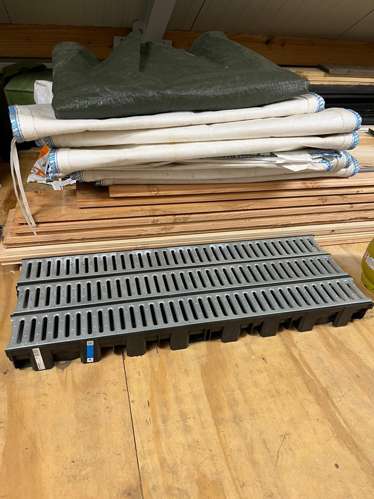 Nieuw 3x Hautaton roostergoot verzinkt 1000mm, Tuin en Terras, Regentonnen, Minder dan 75 liter, Ophalen, Nieuw