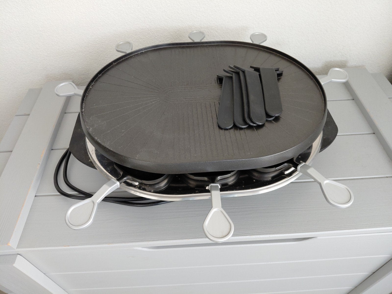 Gourmetstel Tomado, max 8 personen, gebruikt, Witgoed en Apparatuur, Gourmetstellen, Ophalen of Verzenden, Gebruikt, 8 personen of meer