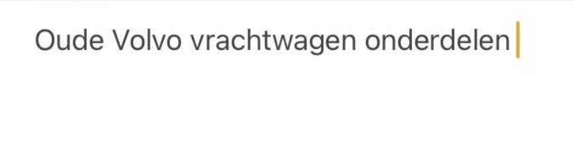 Oude Volvo Vrachtwagen onderdelen, Ophalen, Gebruikt, Volvo, Overige Auto-onderdelen