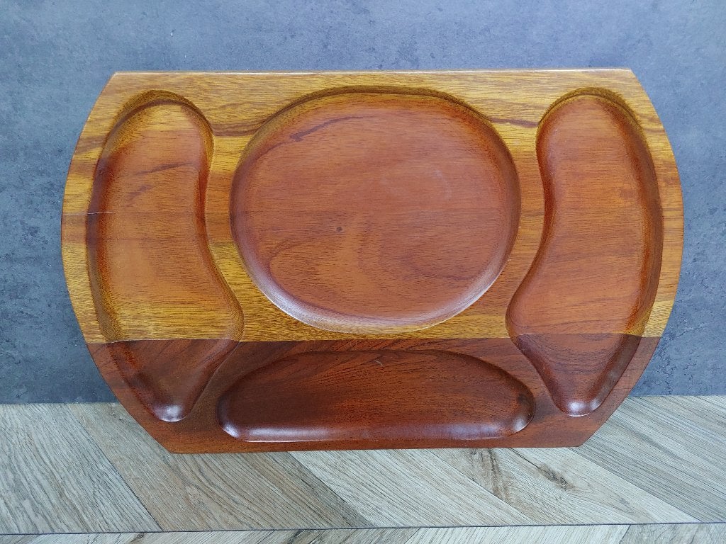 Serveerbord/schaal van hout, vintage, Ophalen, Huis en Inrichting