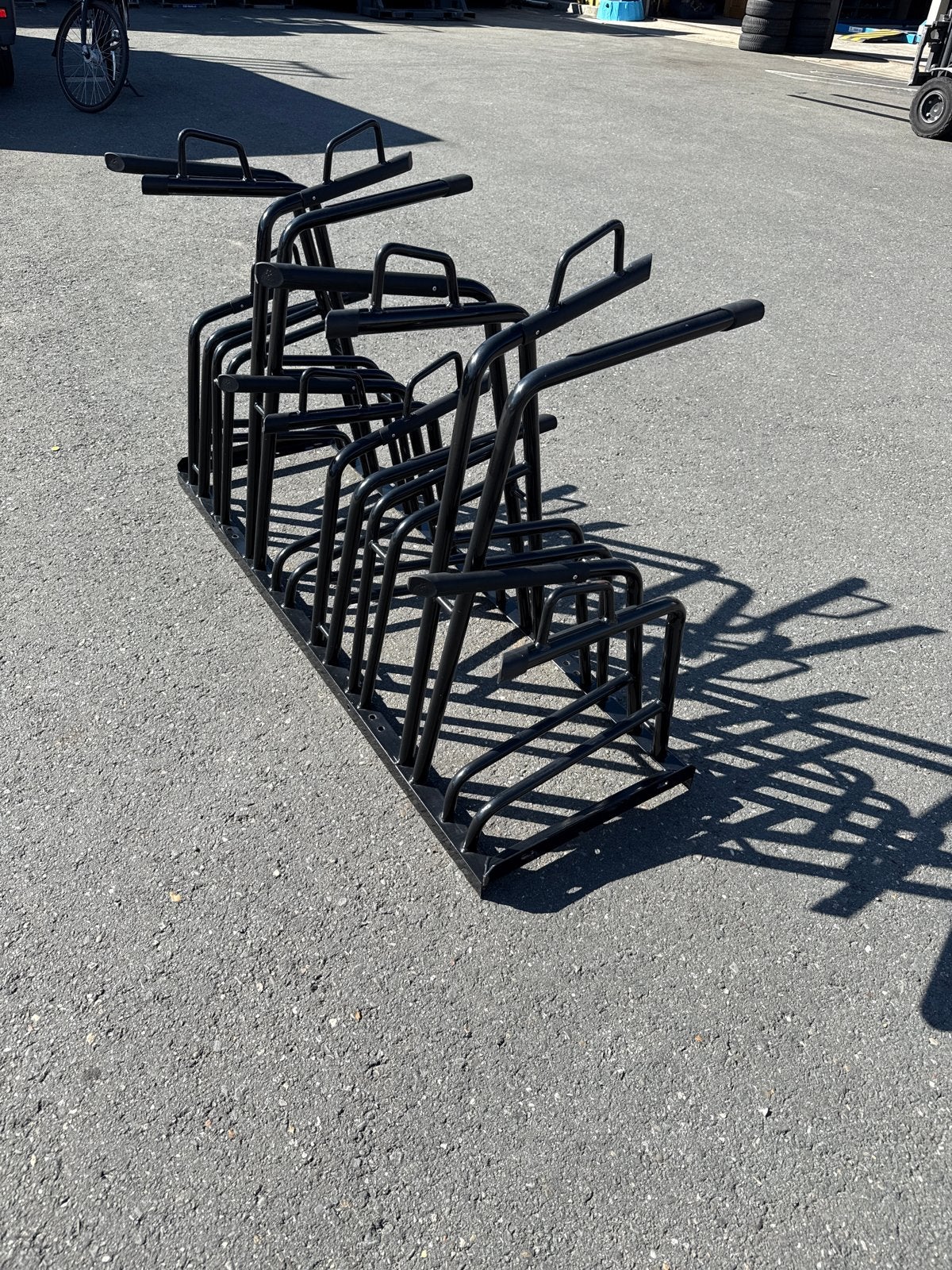 Fietsenrek voor 8 fietsen - Zwart gecoat., Ophalen of Verzenden, Zo goed als nieuw