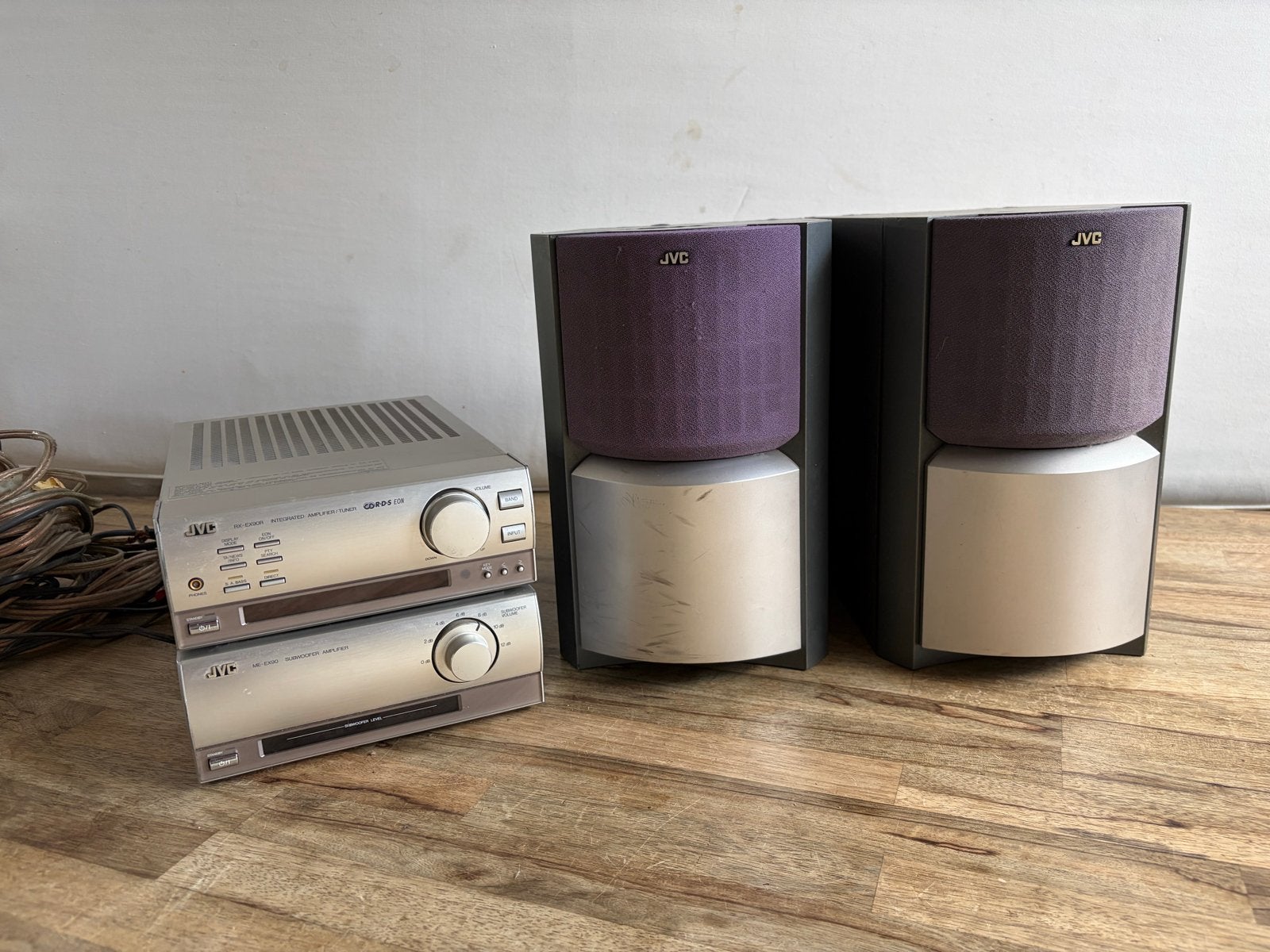 JVC RX-EX90R Geïntegreerde Versterker/Tuner met Subwoofer, Audio, Tv en Foto, Stereo-sets, Ophalen, Gebruikt, JVC, Tuner of Radio