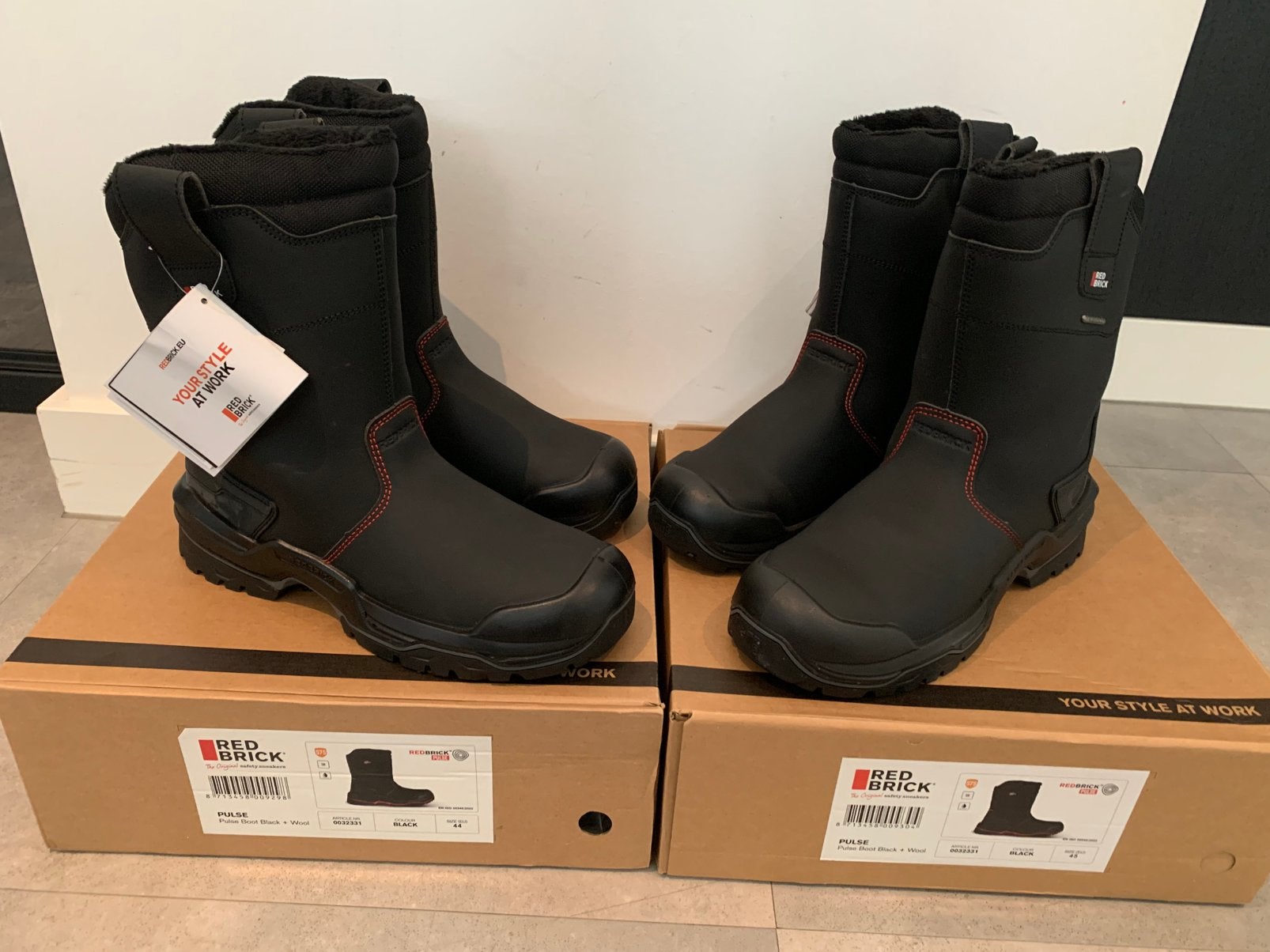 Redbrick Pulse S7S Werklaarzen Wolgevoerd Maat 44/45, Redbrick, Redbrick, Nieuw, Redbrick