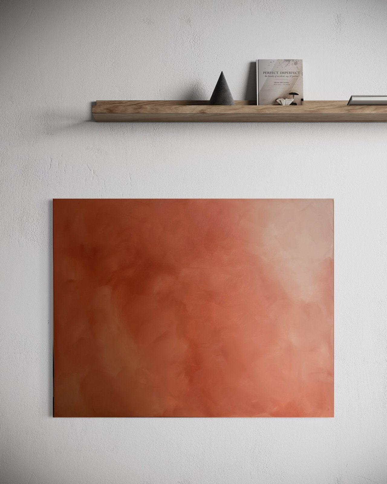 Abstract schilderij | Terracotta | Handgeschilderd | 90x70, Ophalen of Verzenden