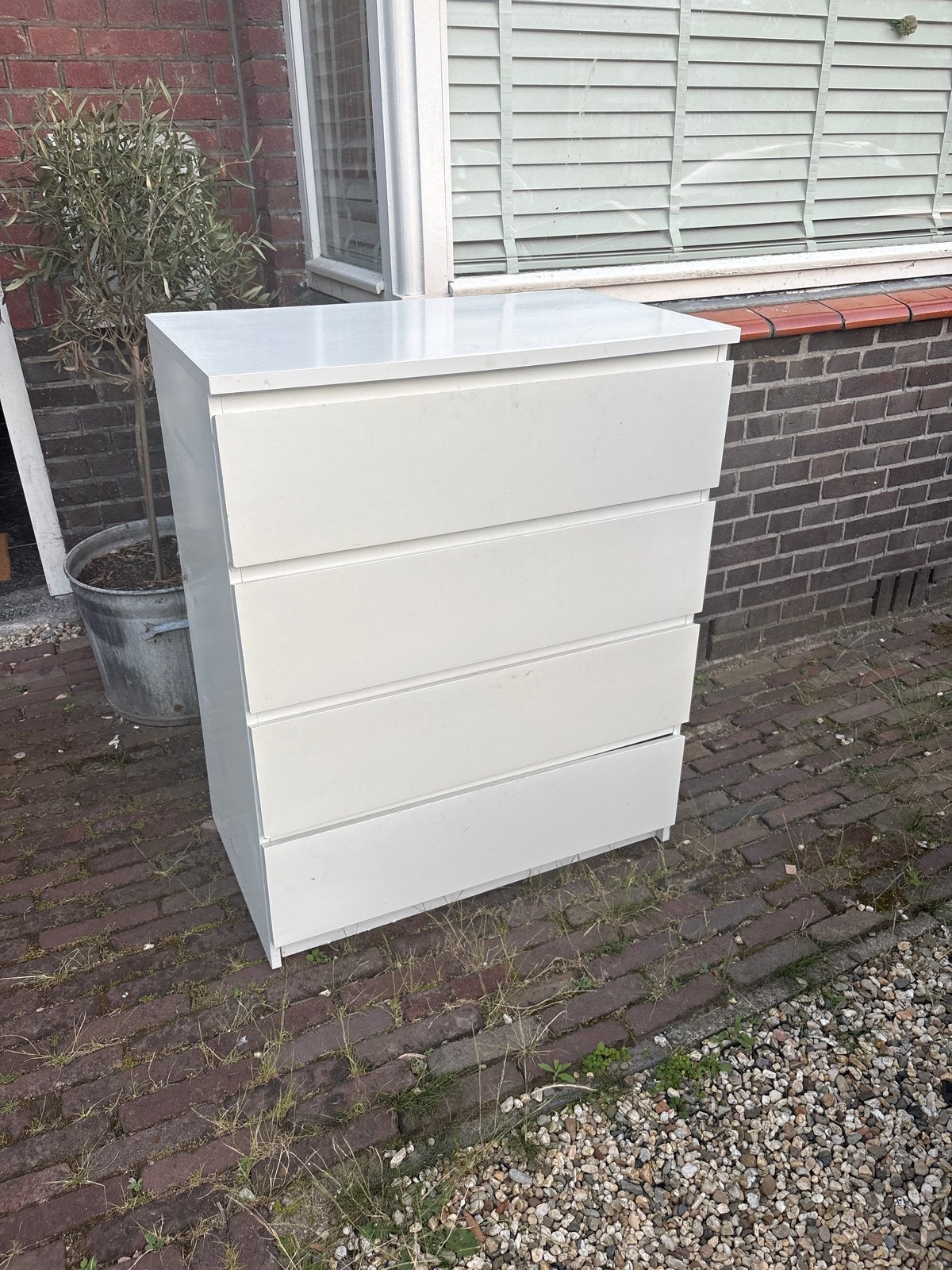 IKEA Malm ladekast (4 lades), Huis en Inrichting, Ophalen, Gebruikt, 5 laden of meer, 100 tot 150 cm