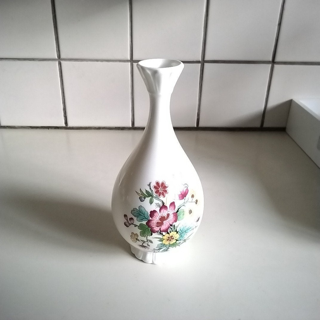 coalport vaasje ming rose   16 cm, Antiek en Kunst, Ophalen of Verzenden