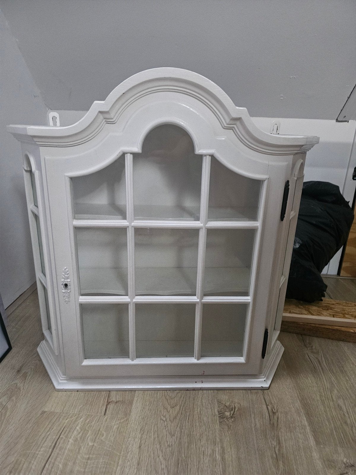 Mooie antieke vitrinekast inclusief sleutel, Ophalen, 50 tot 100 cm, Zo goed als nieuw, Minder dan 100 cm