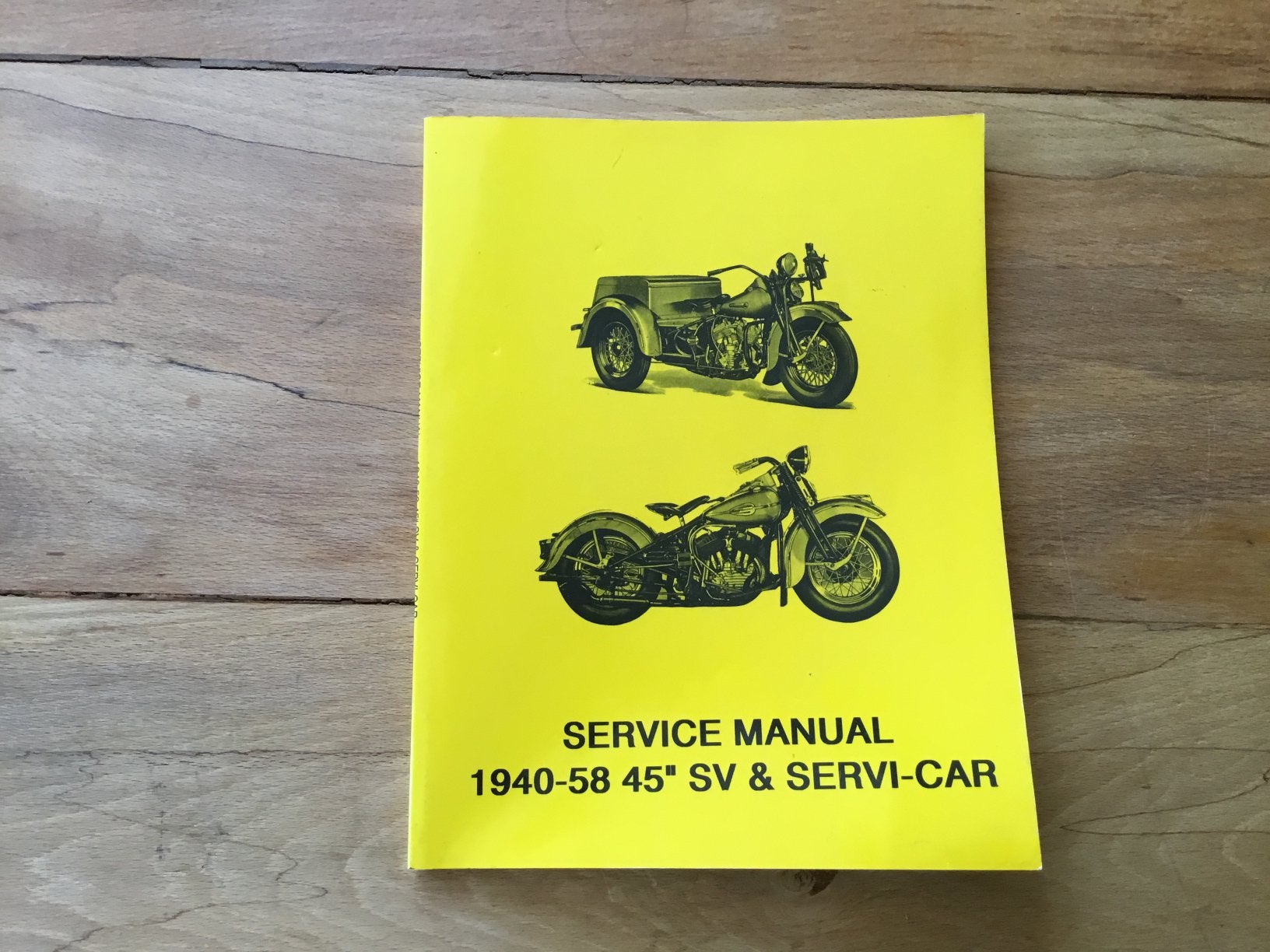 Service manual 1940-58 45” SV&Servicar., Ophalen of Verzenden, Harley-Davidson of Buell