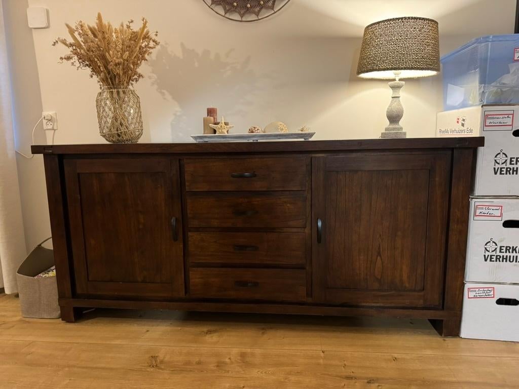 Servieskast en Dressoir kleur donker mahonie, Huis en Inrichting, Ophalen, Zo goed als nieuw