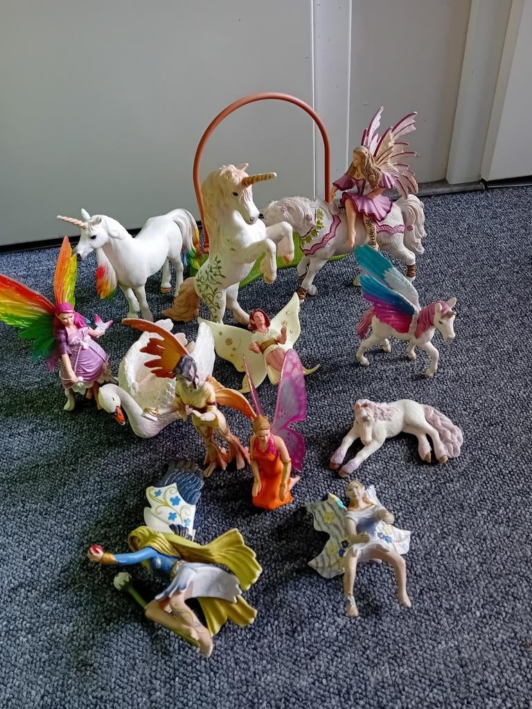 Schleich Bayala eenhoorns paarden en elfjes, Ophalen of Verzenden, Gebruikt, Fantasy