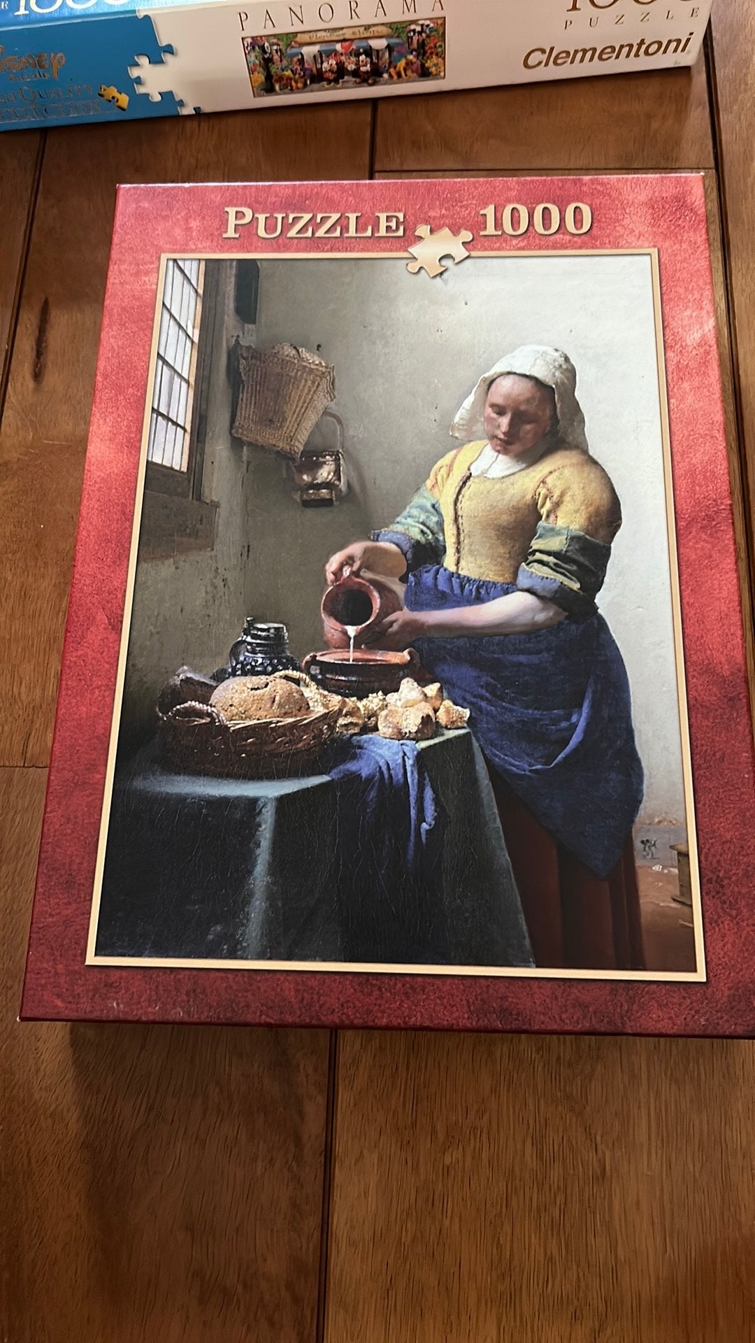 Het melkmeisje 1000 stukjes, Hobby en Vrije tijd, Ophalen, 500 t/m 1500 stukjes, Gebruikt, Legpuzzel