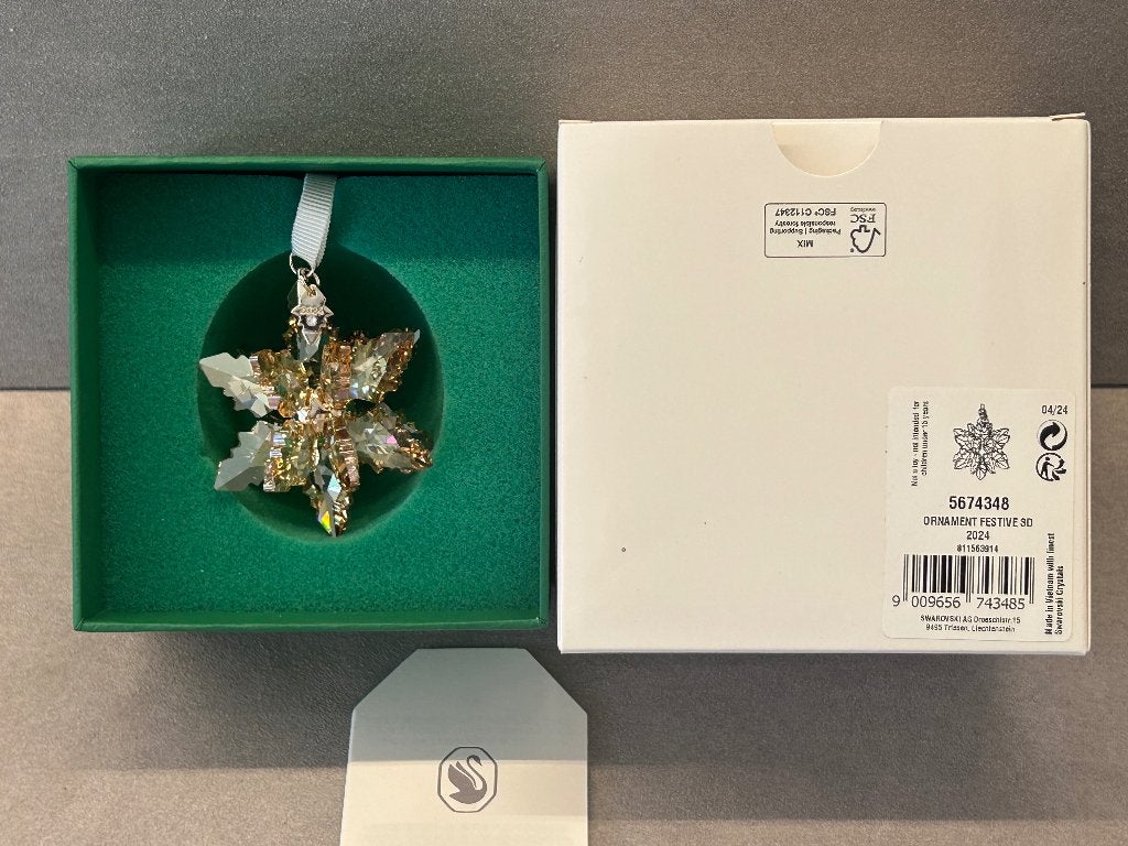 Swarovski SALE Kerstster 2024 - 3D Ornament, Festive SALE, Ophalen of Verzenden, Nieuw, Figuurtje