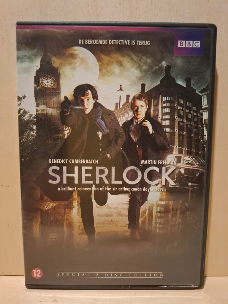 Sherlock Seizoen 1 - Crime Mysterie Tv-serie - 2 DVD Box Set, Cd's en Dvd's, Boxset, Ophalen of Verzenden, Zo goed als nieuw, Vanaf 12 jaar