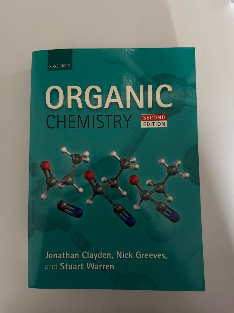 Organic Chemistry - Jonathan Clayden (Zo goed als nieuw), Ophalen of Verzenden, Beta, Zo goed als nieuw, WO