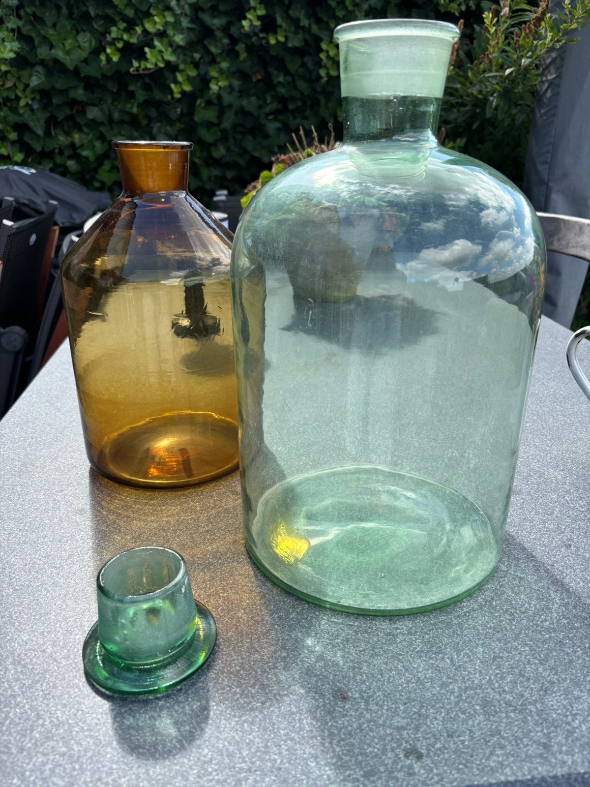 2 laboratorium flessen, Antiek en Kunst, Antiek | Glas en Kristal, Ophalen