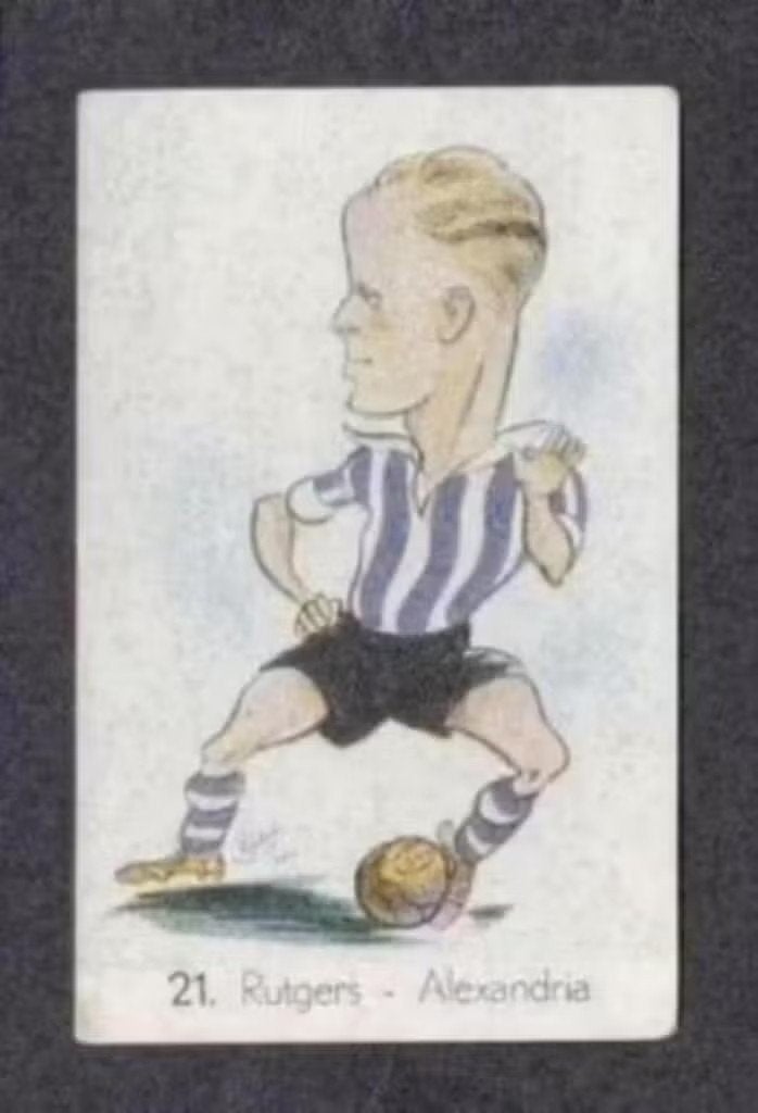 Voetbalplaatje Rutgers Alexandria Rotterdam 1949., Verzamelen, Ophalen of Verzenden, Zo goed als nieuw