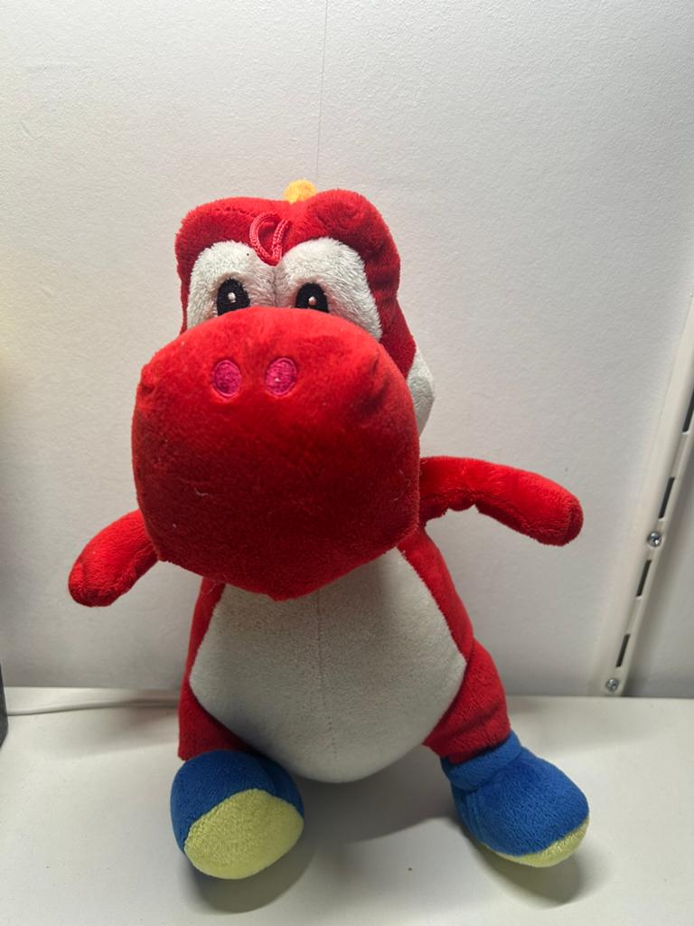 Yoshi knuffel - Rood, Dinosaurus, Ophalen of Verzenden, Zo goed als nieuw, Nintendo