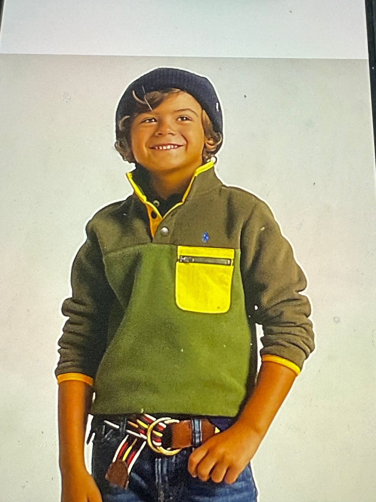 Ralph Lauren fleece trui maat 6, Ophalen of Verzenden, Zo goed als nieuw, Jongen, Trui of Vest