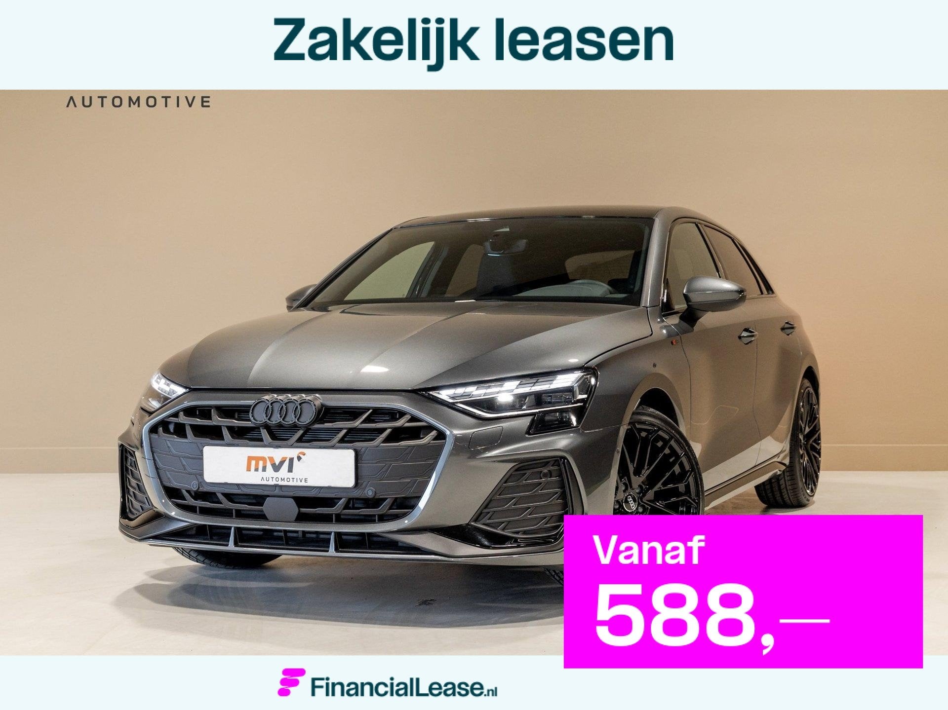 Audi A3 Sportback 35 TFSI 2x S-Line edition / 150pk / Panora, 4 cilinders, Lichtsensor, Bedrijf, 19 km/l