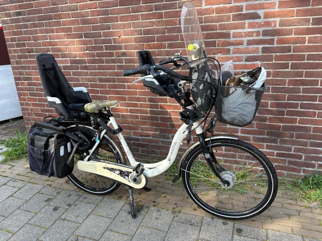 Sparta fiets met kinderzitjes en fietstassen, 51 tot 55 cm, Ophalen of Verzenden, Gebruikt, Sparta