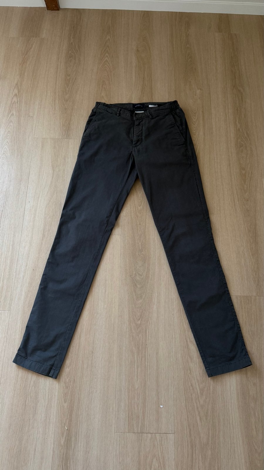 Mr Marvis The Longs Zwarte Chino Broek W32 L36, Ophalen of Verzenden, Zo goed als nieuw, Maat 48/50 (M), Grijs