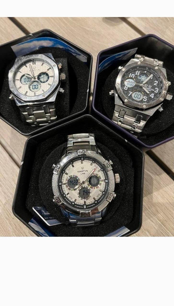 heren horloges, Sieraden, Tassen en Uiterlijk, Horloges | Heren, Staal, Polshorloge, Nieuw, Ophalen