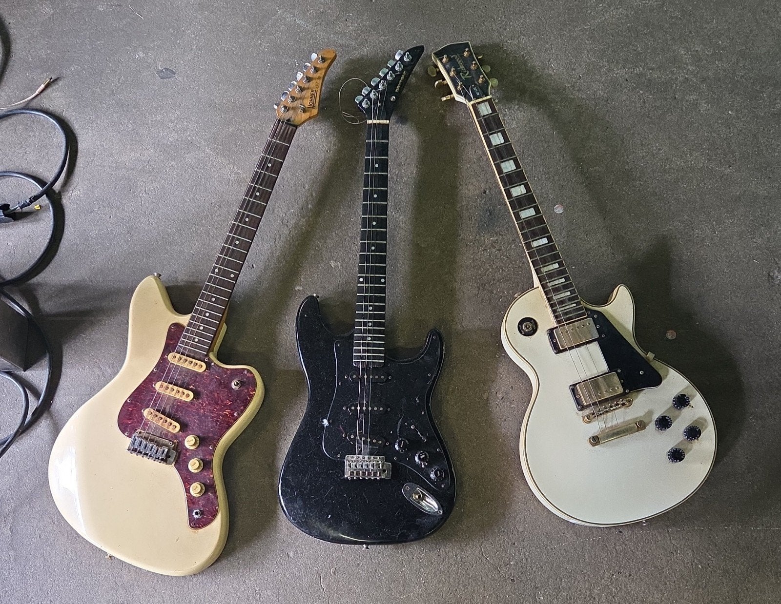 3 vintage elektrische gitaren, Gebruikt, X, Solid body, Ophalen