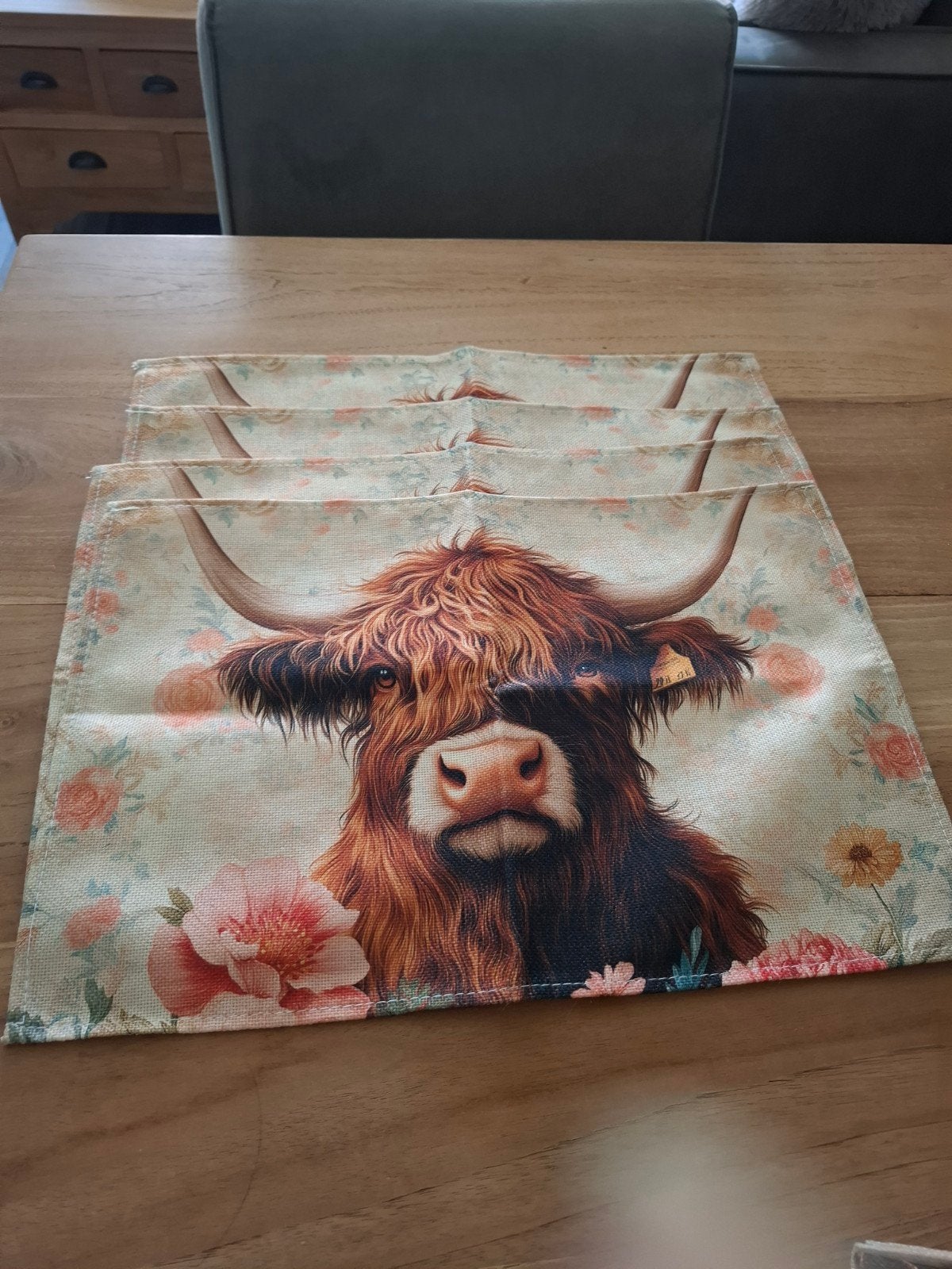 Schotse Hooglanders placemats, Ophalen of Verzenden, Nieuw, Rechthoekig, Textiel