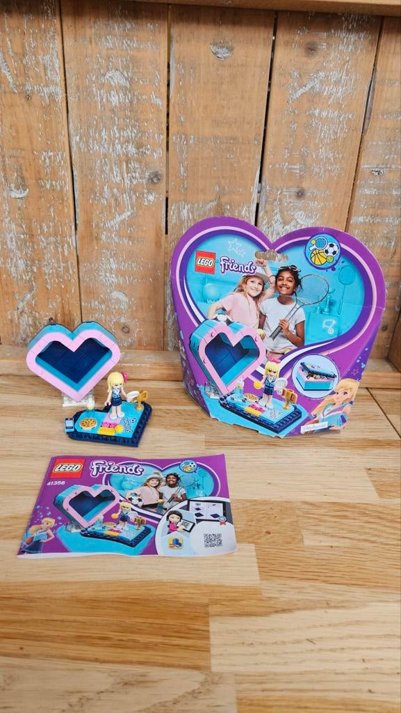 Friends 41356 Stephanie's hartvormige doos - Compleet!, Gebruikt, Lego, Friends, Ophalen of Verzenden