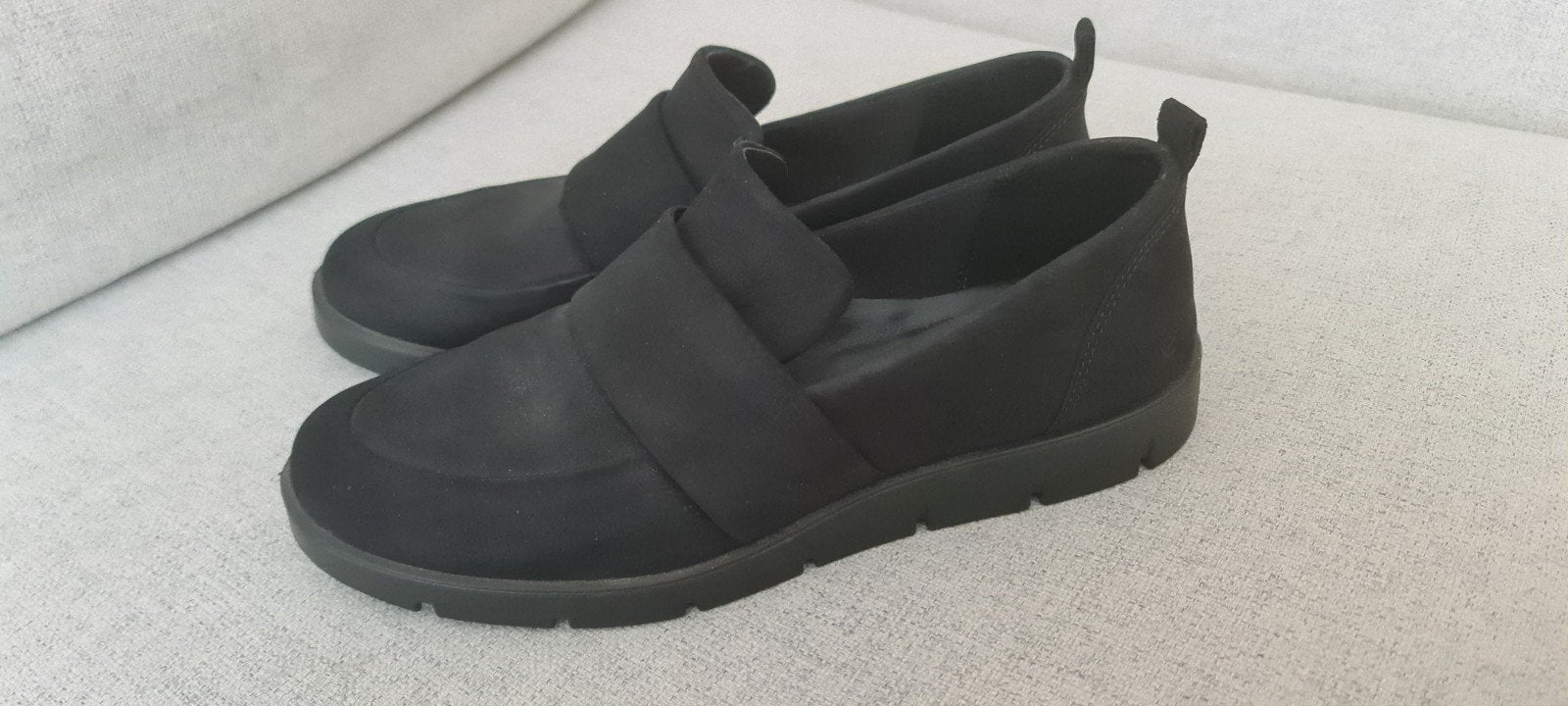 Nieuwe Ecco Bella 40 schoenen loafers zwart nubuck instapper, Ecco, Nieuw, Ophalen of Verzenden, Instappers