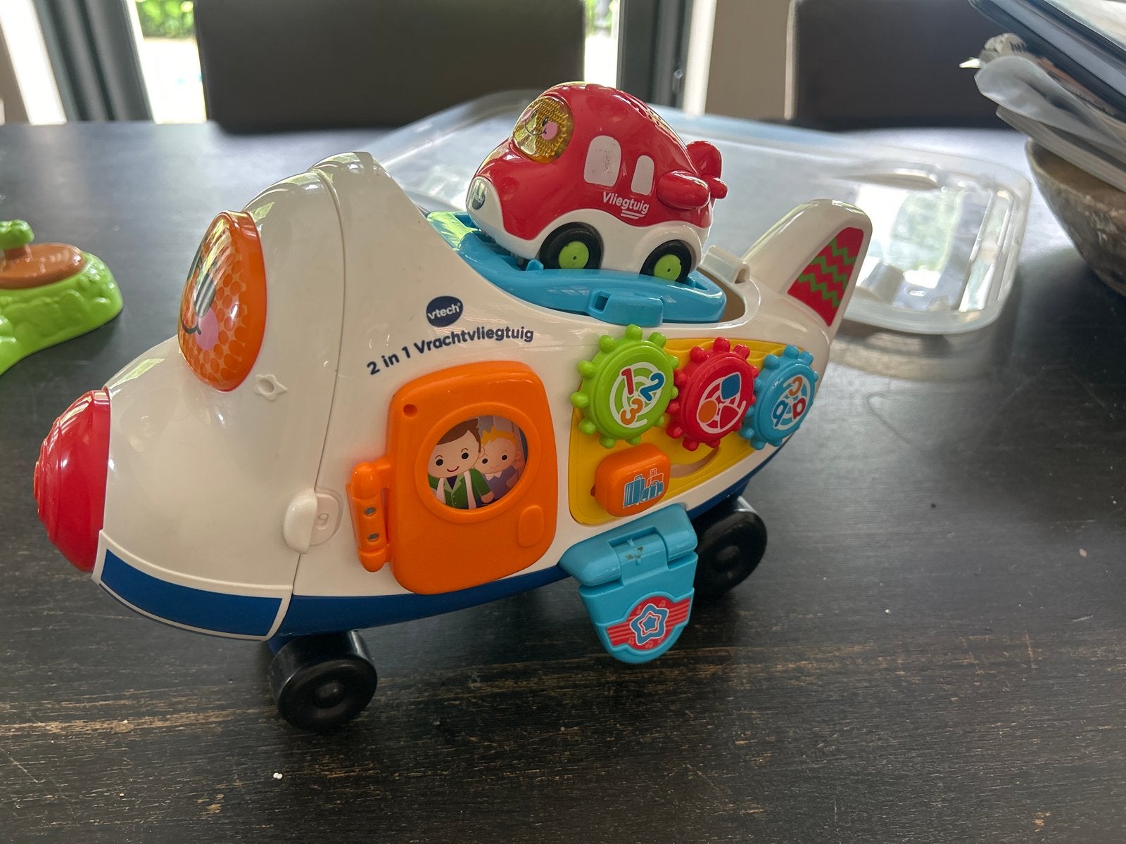 VTech 2-in-1 Vrachtvliegtuig met Toet Toet Auto Vliegtuig, Ophalen of Verzenden, Gebruikt, 2 tot 4 jaar
