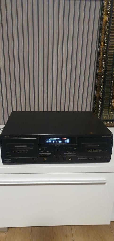JVC TD-W304 Dubbel Cassettedeck - Uitstekende Staat, Ophalen of Verzenden, Dubbel, JVC, High speed dubbing