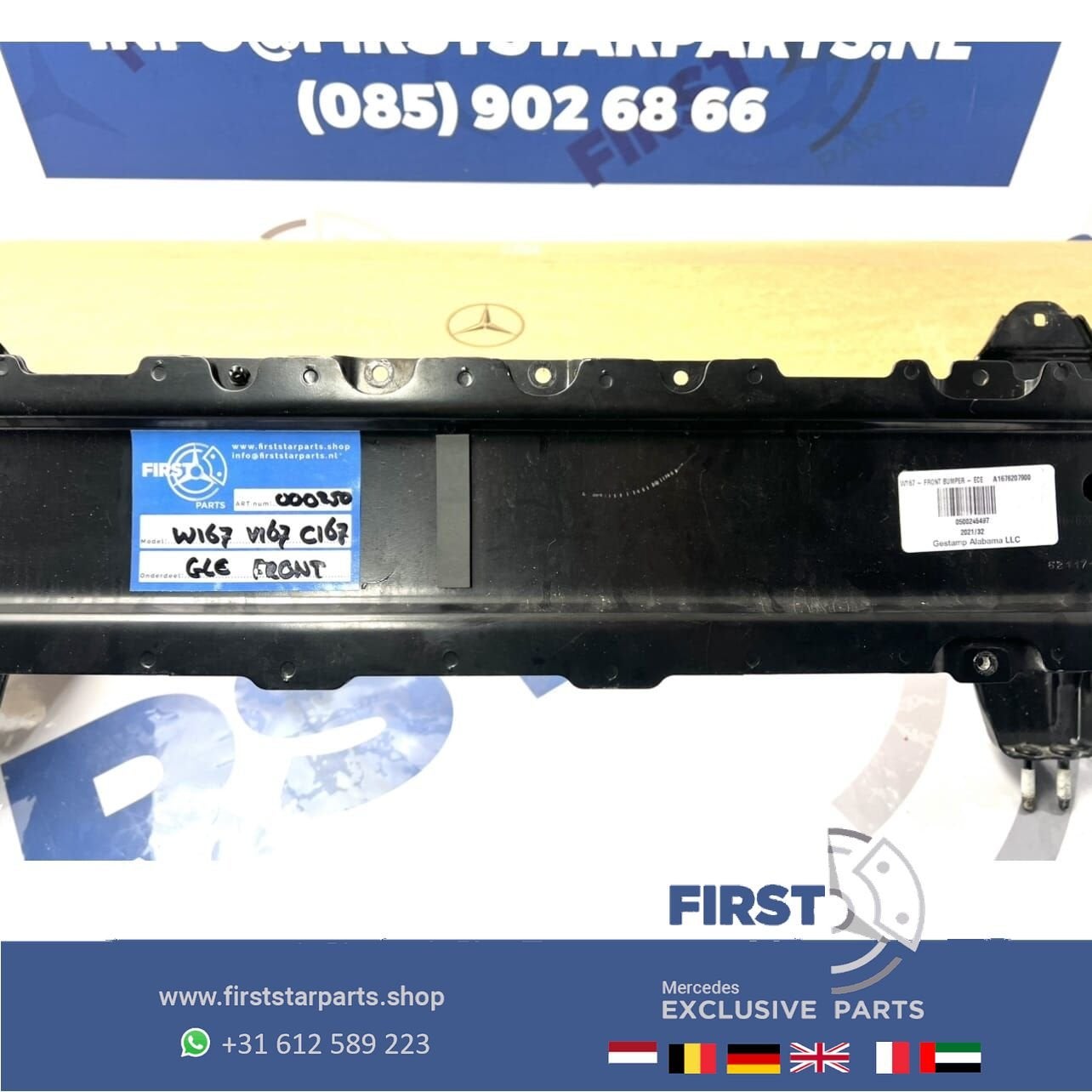 A1676207900 W167 V167 C167 GLE AMG VOORFRONT BUMPERBALK FRON, Gebruikt, -, Voor, Ophalen of Verzenden