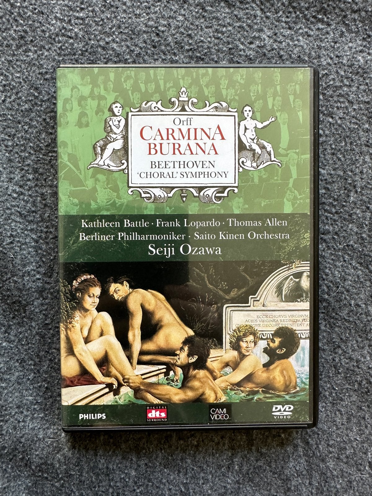 Orff Carmina Burana & Beethoven Choral Symphony DVD, Alle leeftijden, Engels, Ophalen of Verzenden, Zo goed als nieuw