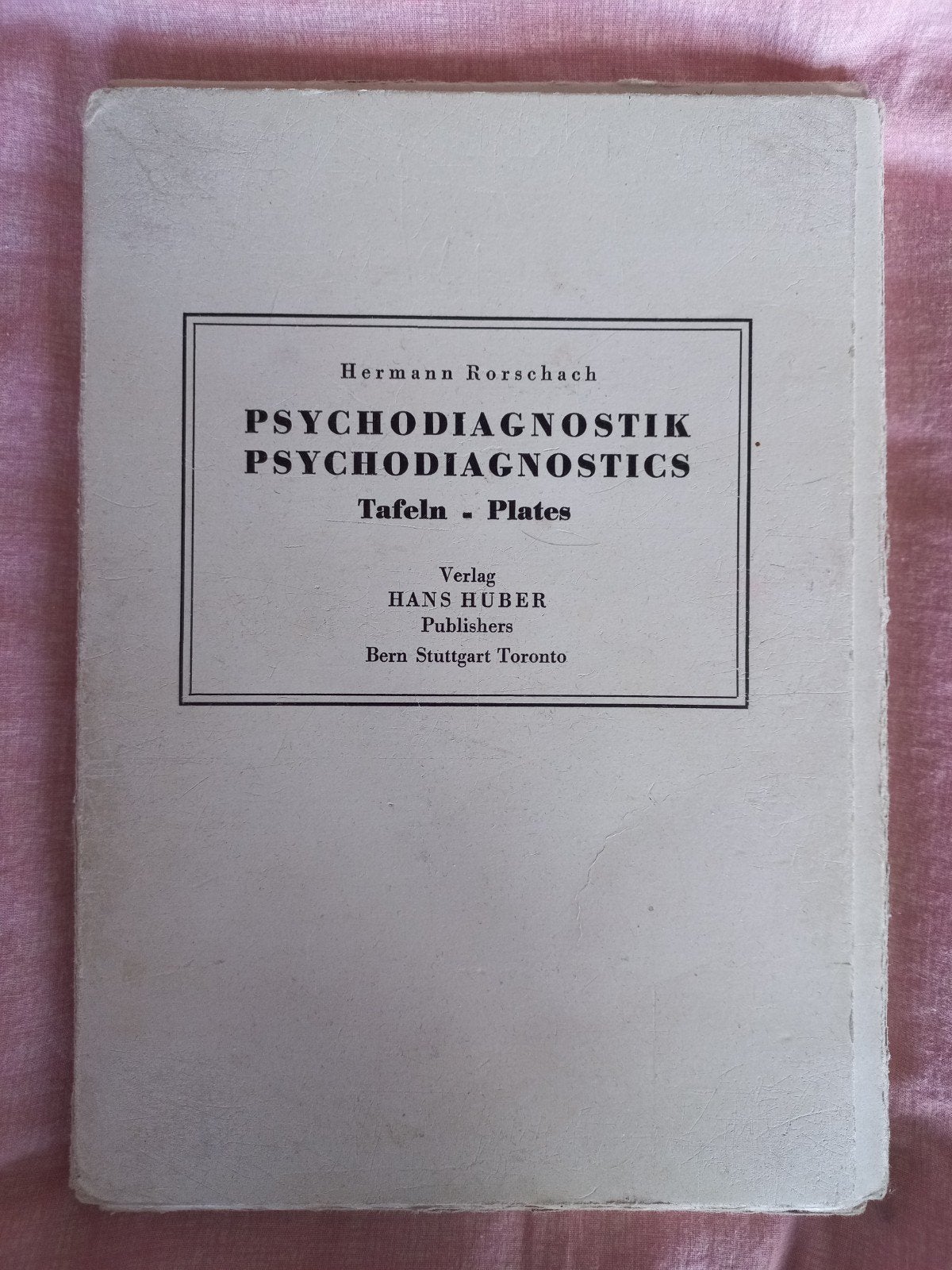 Hermann Rorschach - Psychodiagnostik Tafeln / Plates, Ophalen of Verzenden, Gelezen, Klinische psychologie, Hermann Rorschach