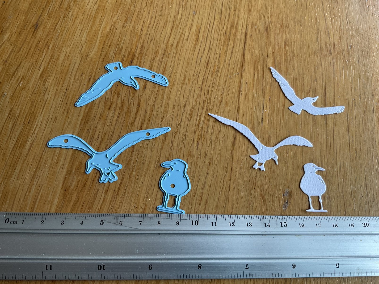 Snijmal set 3 vogels/meeuwen van Marianne design 1510, Hobby en Vrije tijd, Ophalen of Verzenden, Zo goed als nieuw, Pons of Mal