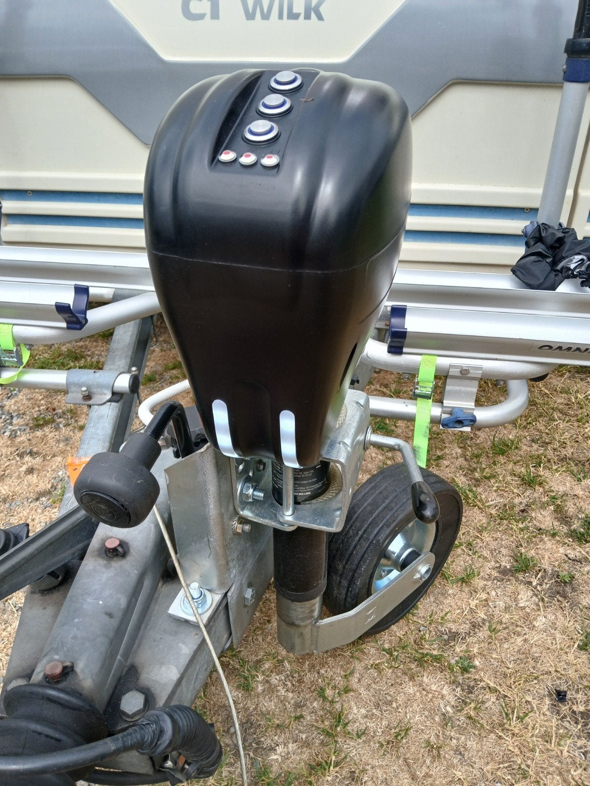 Neuswiel electrisch in hoogte verstelbaar, Caravans en Kamperen, Ophalen, Gebruikt