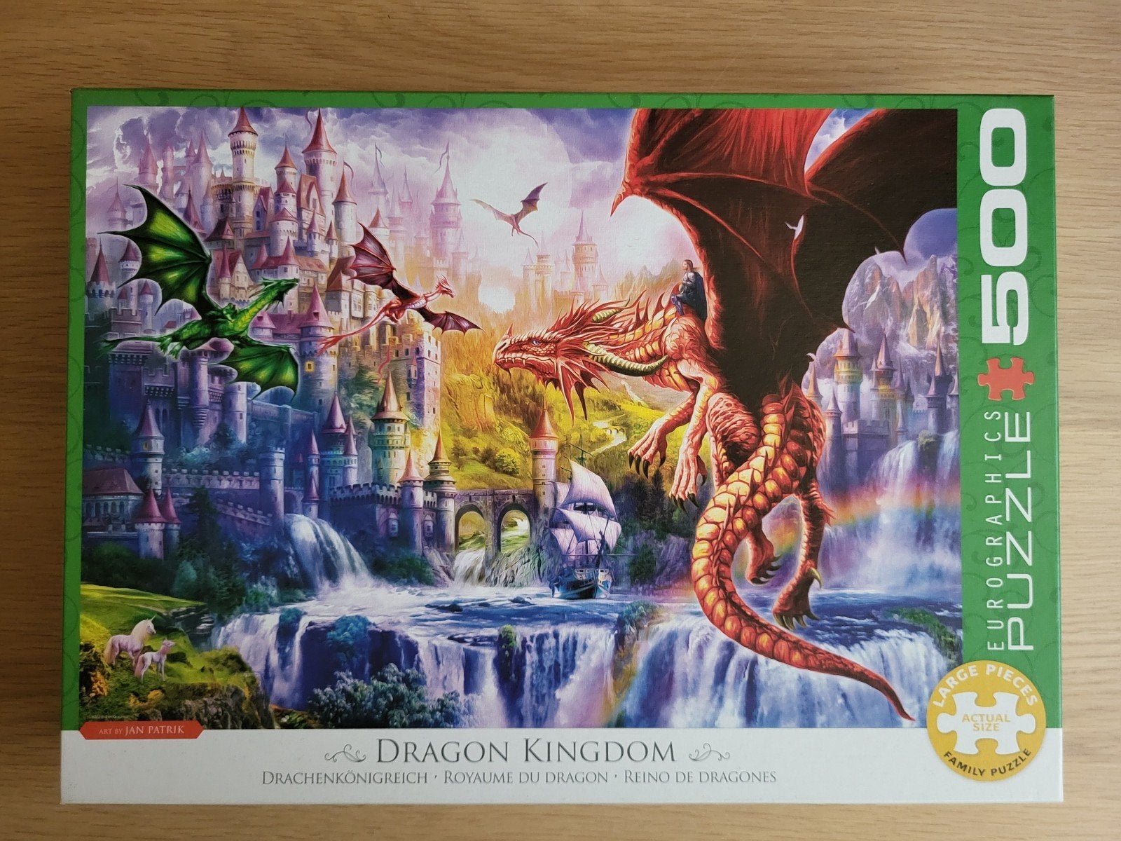 Eurographics Dragon Kingdom Legpuzzel 500 stukjes, Ophalen of Verzenden, 500 t/m 1500 stukjes, Nieuw, Legpuzzel