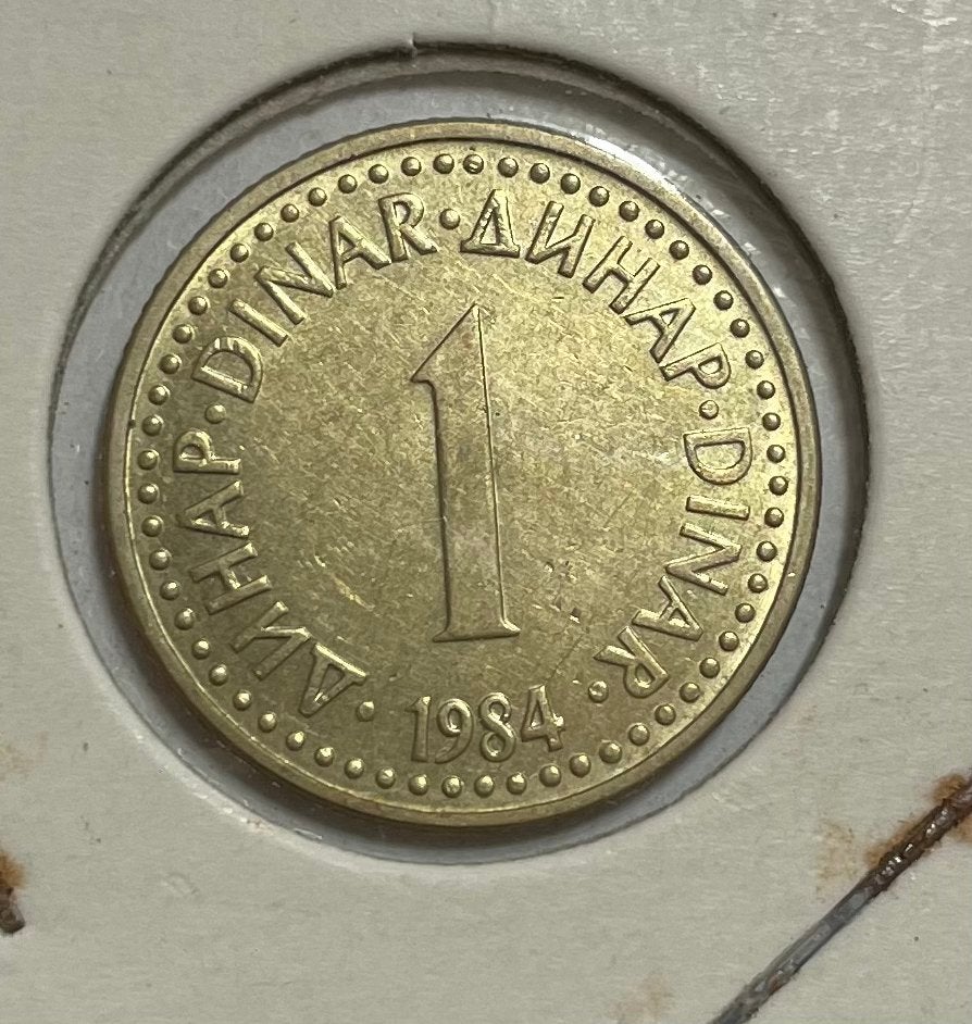 1 dinar Joegoslavië 1984, Ophalen of Verzenden