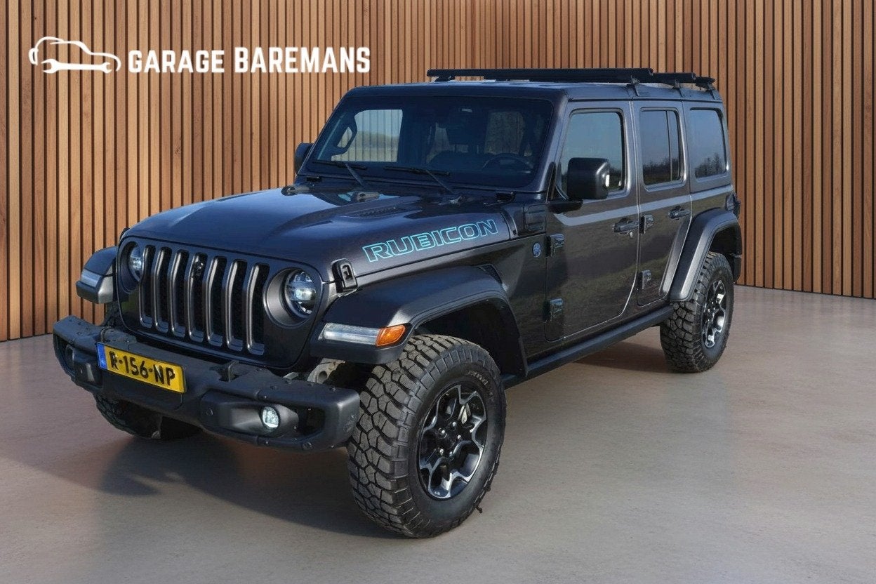 Jeep Wrangler Unlimited 4xe 380 Rubicon (bj 2022, automaat), Auto's, Jeep, Automaat, Euro 6, 4 cilinders, Cabriolet