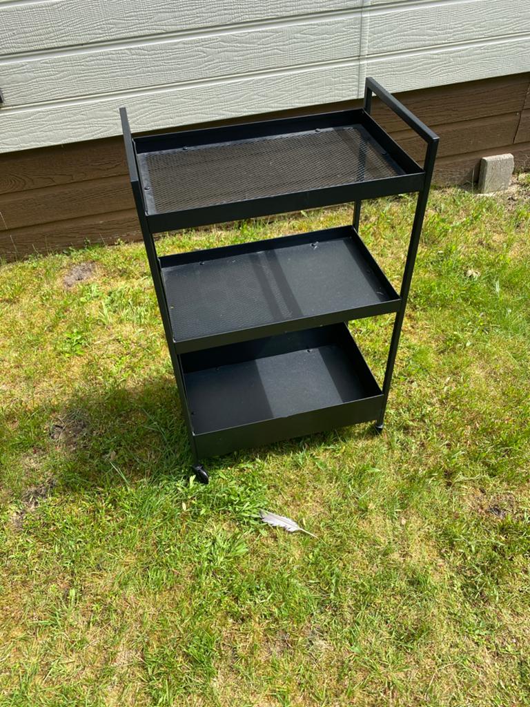 Ikea nissafors rol trolley - zwart 2 stuks, Ophalen, Gebruikt