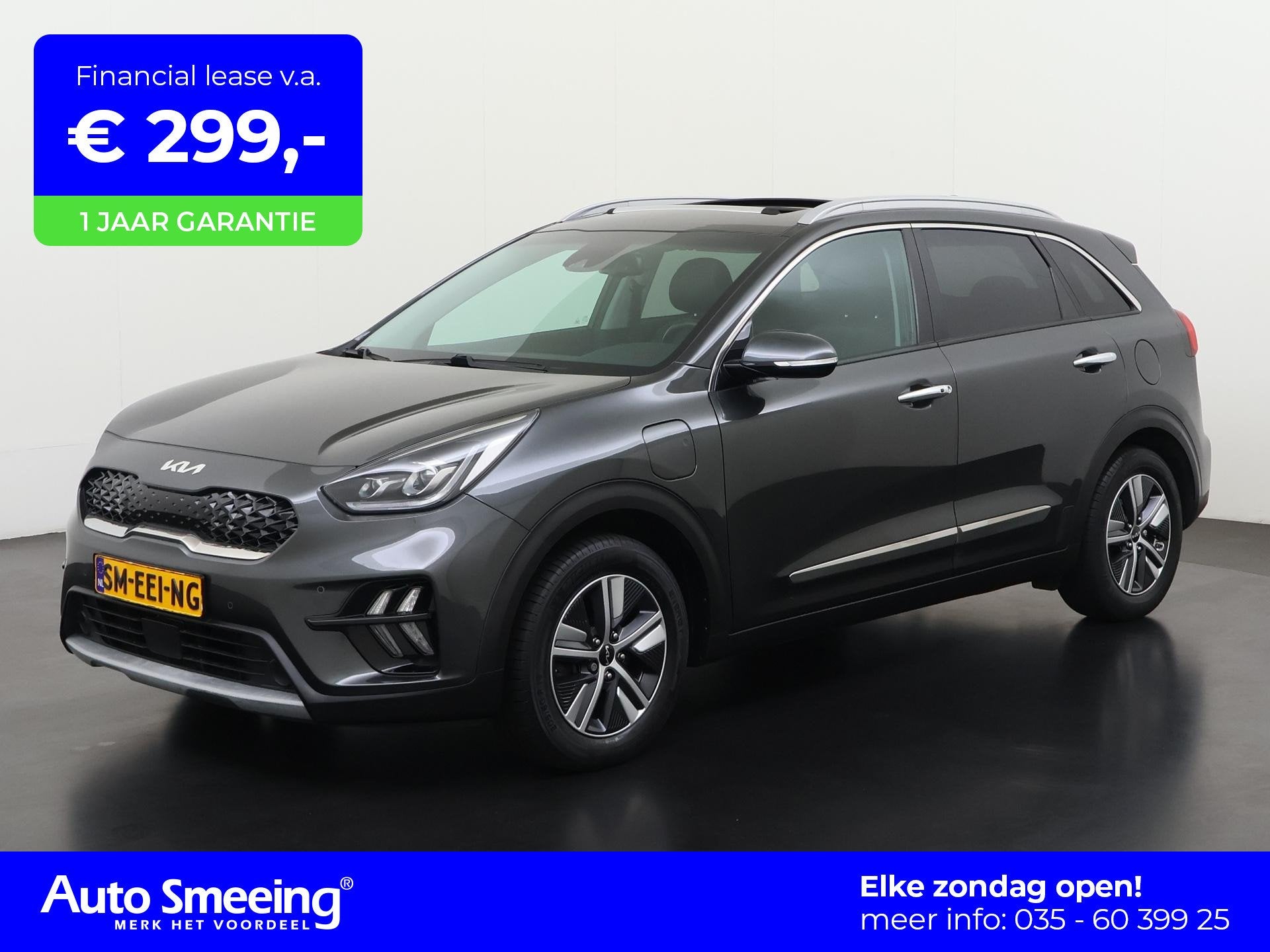 Kia Niro 1.6 GDi PHEV DynamicPlusLine | Schuifdak | Trekhaak, 12 maanden, Stof, Gebruikt, Plug-in hybride