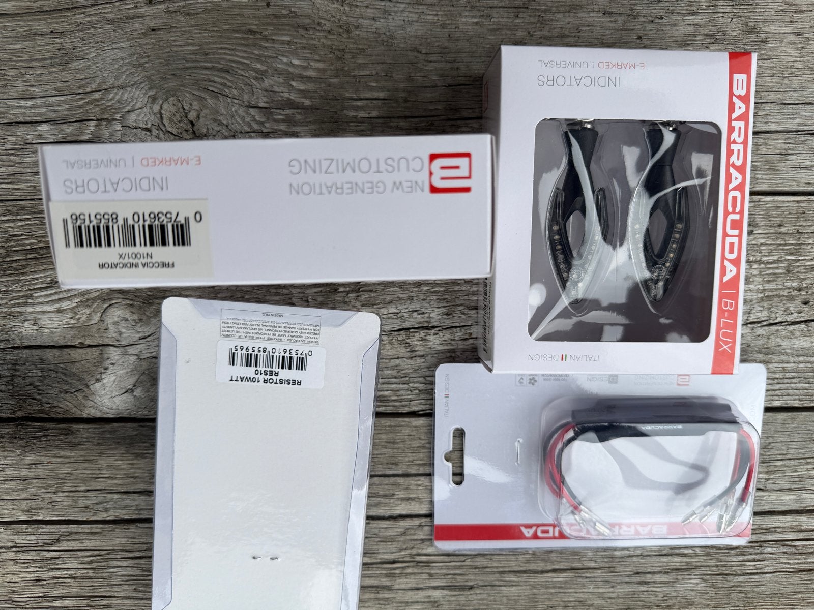 Barracuda B-Lux LED Knipperlichten en Weerstanden Set, Ophalen of Verzenden, Nieuw