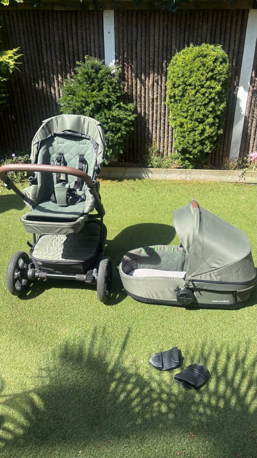 Easywalker Harvey3 Combiwagen - Sage Green, Zo goed als nieuw, Combiwagen, Met reiswieg, Ophalen