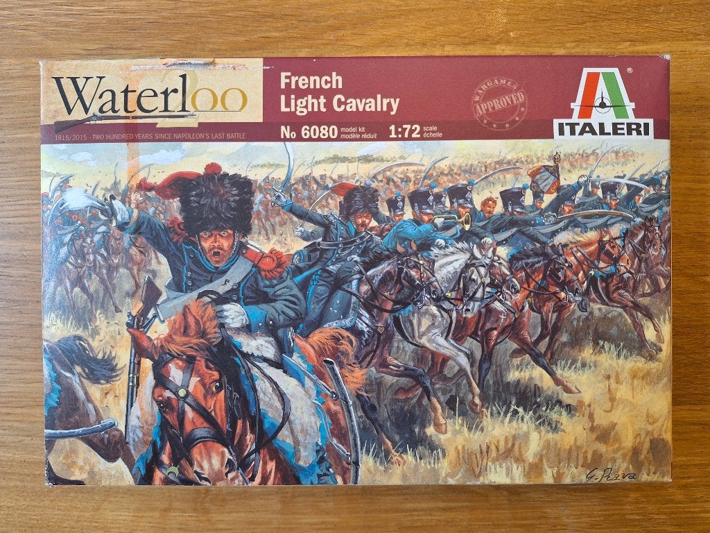 1:72 1/72 Italeri Waterloo French Light Cavalry (2 sets), Ophalen of Verzenden, Zo goed als nieuw, 1:50 of kleiner, Figuur of Figuren